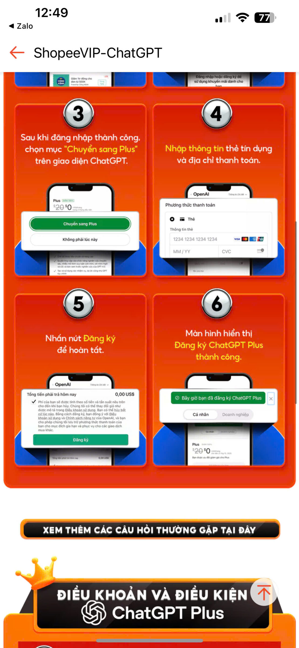 Hướng dẫn nhận ChatGPT Plus và Shopee Vip 3 Tháng Miễn Phí! Số Lượng Có Hạn